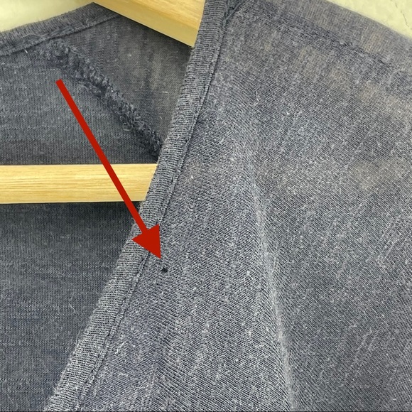 Lucky Brand Lace Up Front Embroidered Peasant Top - Picture 6 of 7